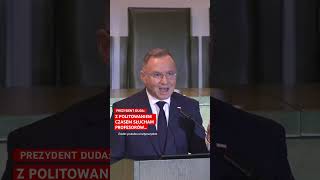 Prezydent jest jak notariusz Andrzeja Dudę to OBURZA fakt polityka wiadomości prezydent [upl. by Ayra501]