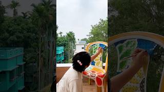 DIY chair makeover diy chairmakeover chairart kothachobigolpo handmadedecor [upl. by Bordiuk]