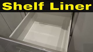 How To Install Kitchen Cabinet Shelf LinerFull Tutorial [upl. by Lezlie]