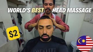 INSANE 2 Indian Head Massage in Malaysia 🇲🇾 [upl. by Cherry]