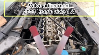 20052012 Honda civic VALVE ADJUSTMENT [upl. by Norry170]