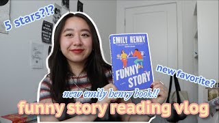 funny story spoiler free reading vlog 📖🪻🌟 [upl. by Ecinad]