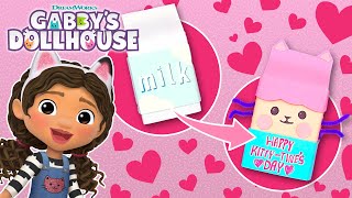 Craft Your Own GabbyThemed Valentines to Give Your Friends  GABBYS DOLLHOUSE [upl. by Trebmer999]