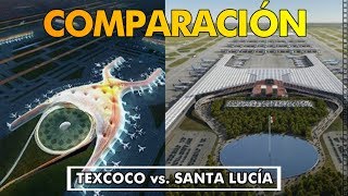 Comparación Aeropuerto TEXCOCO vs SANTA LUCÍA Palabras de EPN vs AMLO [upl. by Adena]