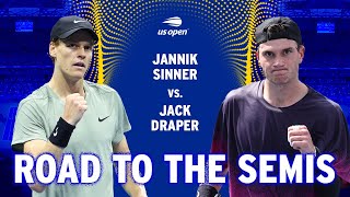 Jannik Sinner vs Jack Draper  Road to the Semifinals  2024 US Open [upl. by Turk178]