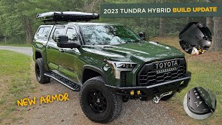 New Toyota Tundra Hybrid Build Update  Front Bumper  Skid Plate  Rock Sliders  Build Walkaround [upl. by Bette-Ann]