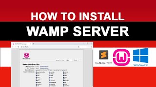 How to Download and Install Wamp Server on Windows 10  Step by Step Method  Latest 2021  DCODE [upl. by Nehtanoj]