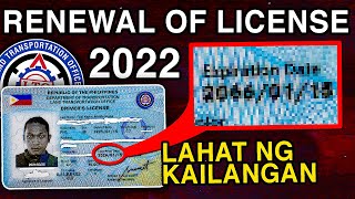 LTO RENEWAL OF DRIVERS LICENSE 2022  PAANO MAGRENEW NG DRIVERS LICENSE NGAYONG 2022 [upl. by Proudlove]