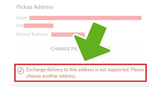 Exchange Deliviry To This Address Is Not Suported Problem Solved  Myntra Exchange Problem [upl. by Watts]