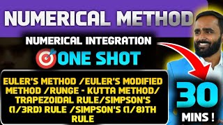 Numerical MethodNUMERICAL SOLUTION  One Shot Engineering MathematicsPradeep GIRI SIR [upl. by Namilus]