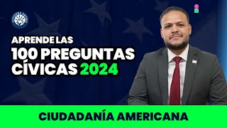 Aprende las 100 preguntas cívicas 2024  Ciudadanía americana [upl. by Drandell]