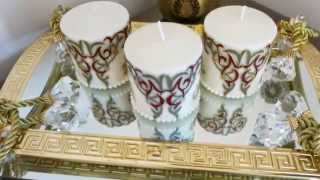 Personalised Mini Candles IslamicArabesque Theme [upl. by Esele]