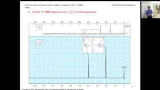 محاضرة الدكتورمحمد عبدالكريم 3th Chapter4 part2 Carbon13 NMR Spectroscopy [upl. by Cartwright]