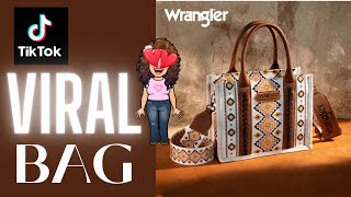 Whats In My Bag  👜 Wrangler Tote Bag Tik Tok Most VIRAL Bag😱 [upl. by Mroz249]