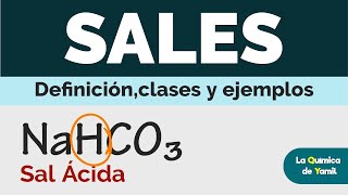 Clases de sales Sales neutras sales ácidas sales básicas y sales dobles [upl. by Nord]