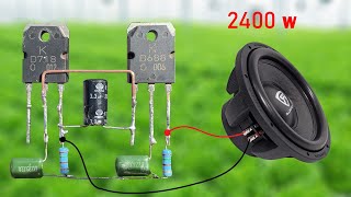 How To Make Simple B688 D718 Transistor Amplifier  Powerful Ultra Bass [upl. by Patten]