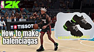 How to make Balenciagas in NBA 2k25 [upl. by Annoel860]