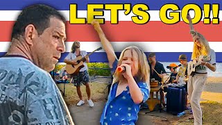 Family Band Takes To The Streets of Costa Rica [upl. by Adnicaj]