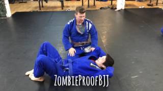 Baseball Bat Choke From Bottom Side  ZombieProofBJJ Gi [upl. by Fidelas]