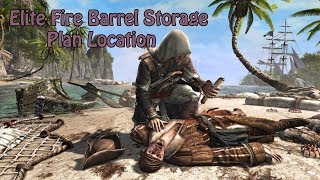 Assassins Creed Black Flag  Elite Fire Barrel Storage Plan Location [upl. by Calder]