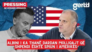 Albini i ka thanë Dardan Molliqajt që Shpendi është spiun i Amerikës  Pressing [upl. by Ayihsa]