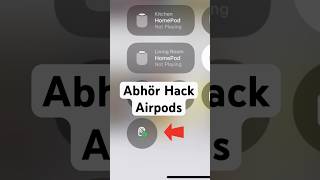 AbhörHack mit AirPods Alles hören auch wenn du nicht im Raum bist 🦻🏼📲 [upl. by Irot111]