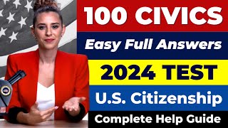 Pass the US Citizenship 1 to 100 Civics Test 20242025 USCIS QuestionsAnswers Exam ciudadania [upl. by Vine82]