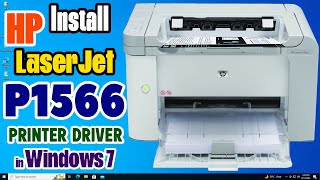 How to Download amp Install HP LaserJet P1566 Printer Driver in Windows 7 PC or Laptop [upl. by Nahsaj13]