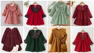 Winter Baby FrockLittle Girls Check FrocksLittle Girls Check Frocks New Winter Baby Frock Design [upl. by Brotherson]