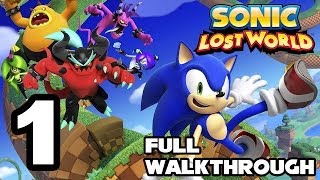 Sonic Lost World Walkthrough PART 1 Windy Hill Zone 14 TRUEHD QUALITY [upl. by Skelly]