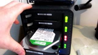 Drobo 2 Swapping a Mac formatted HFS Plus hard drive in Windows 7 [upl. by Petta986]