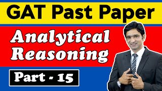 NTS GAT General Analytical Reasoning Questions with Answers Preparation  GAT Test Past Papers 2019 [upl. by Neibaf304]