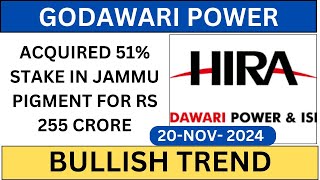 GODAWARI POWER ISPAT SHARE BULLISH  GODAWARI POWER SHARE LATEST NEWS TODAY [upl. by Tnilf799]