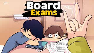 Board Exams School Experience  hindi storytime animation [upl. by Zahc]