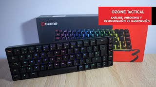 Ozone Tactical Análisis y muestra de iluminación del teclado mecánico wireless 65  Gameit ES [upl. by Eciram]