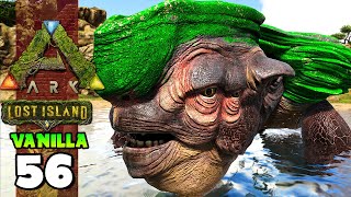 DOMANDO A TARTARUGA GIGANTE MEGACHELON  ARK LOST ISLAND VANILLA 56 [upl. by Nnylanna]