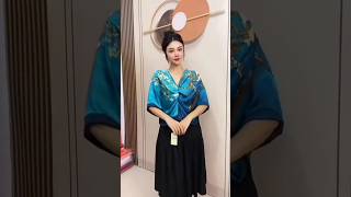 Simple Shoulder Scarf Tie Scarf Tutorial shorts scarf viral fashion [upl. by Barabas]