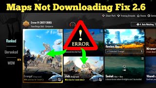 Pubg Maps Not Downloading Problem Solve 100  Maps Download Error Fix Pubg [upl. by Hilleary]