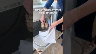 Use a pillow case to hold shoes in the dryer mom toddler shoes laundry momlife [upl. by Htaras581]