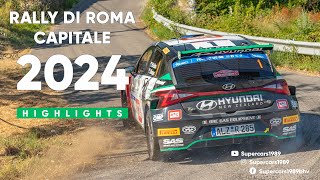 RALLY DI ROMA CAPITALE 2024  HIGHLIGHTS  Top moments Max Attack Show amp Jumps Supercars1989 [upl. by Eenalem933]