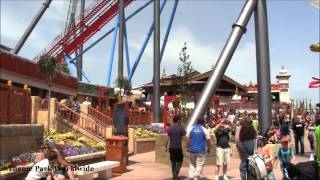 Shambhala Opening Day 120512  PortAventura [upl. by Gaskins]