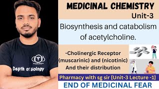 cholinergic neurotransmitter  biosynthesis and catabolism of acetylcholine  cholinergic receptor [upl. by Nakeber]