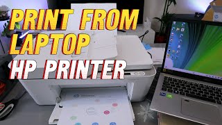 How to Print From Your Computer Laptop PC To HP Deskjet Printer  Full Guide   Print Doublesided [upl. by Hoenack]