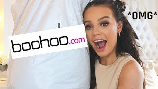 OMG HUGE BOOHOO TRY ON HAUL  Madison Sarah [upl. by Assirt]