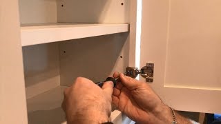 Do it Yourself  How to Adjust Cabinet Door Hinges  Step by Step [upl. by Larcher]