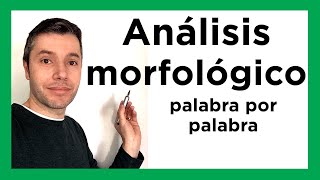 ANÁLISIS MORFOLÓGICO de una oración Fácil y rápido [upl. by Fay496]