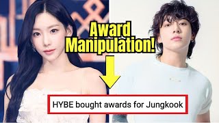 Fans Claim HYBE Bought Jungkooks Awards at 2024 Melon Awards Amid Taeyeon Snub [upl. by Akeem650]