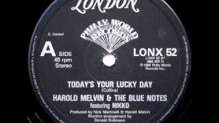 Harold Melvin and the Blue Notes  Todays Your Lucky Day [upl. by Ahsitam]