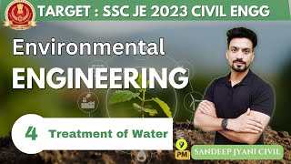 Day 4  Environmental Engg  Treatment of Water SSC JE 2023 PAPER 1  SANDEEP JYANI CIVIL [upl. by Pickering]