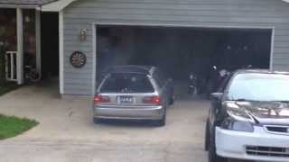 mid engine civic hatch burnout [upl. by Lauber477]